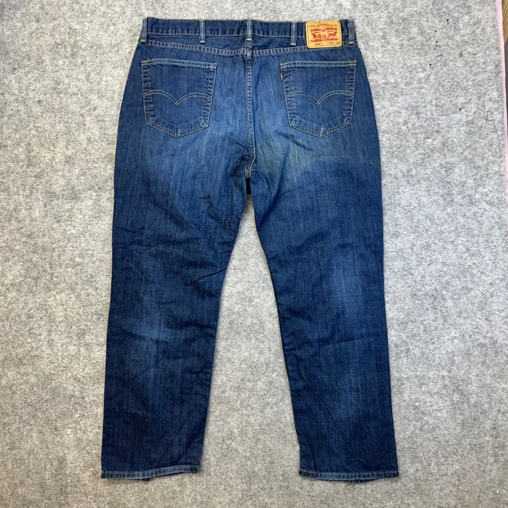Lot of 3 Levi's 541 514 Straight Jeans Men's 40x30 Blue Denim Work Pants Bundle